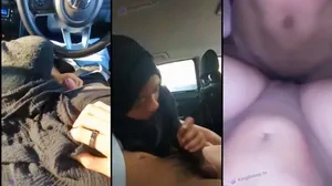 Ukhti Hasna Ngisep Kontol Pacar di Mobil